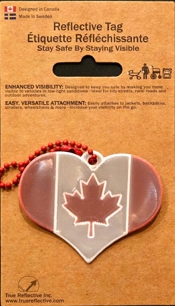 Northern Love Reflective Tag – From Canada with Love