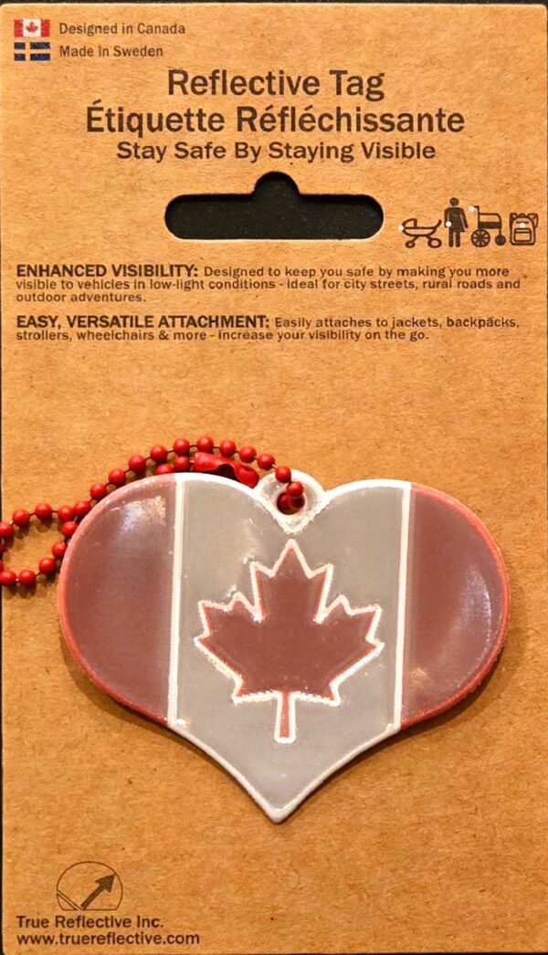 Northern Love Reflective Tag – From Canada with Love