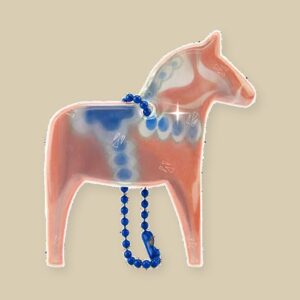 Dala Horse - Kurbits Reflective Tag