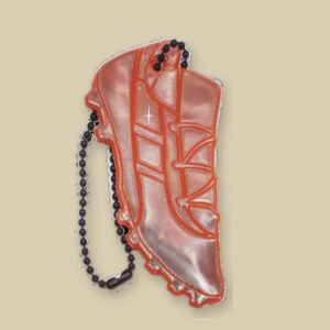 Football Cleat - Orange Reflective Tag