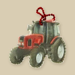 Tractor – Red Reflective Tag